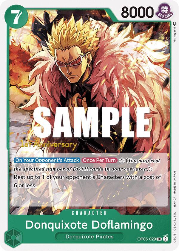 Donquixote Doflamingo (029) OP05-029 Awakening of the New Era: 1st Anniversary Tournament Cards Card