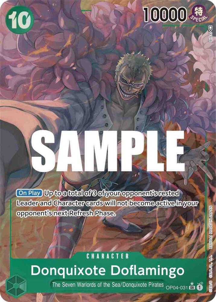 Donquixote Doflamingo (031) (Alternate Art) OP04-031 Kingdoms of Intrigue Card