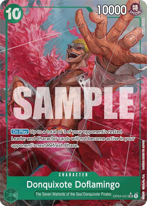 Donquixote Doflamingo (Alternate Art) OP04-031 Premium Booster -The Best- Card