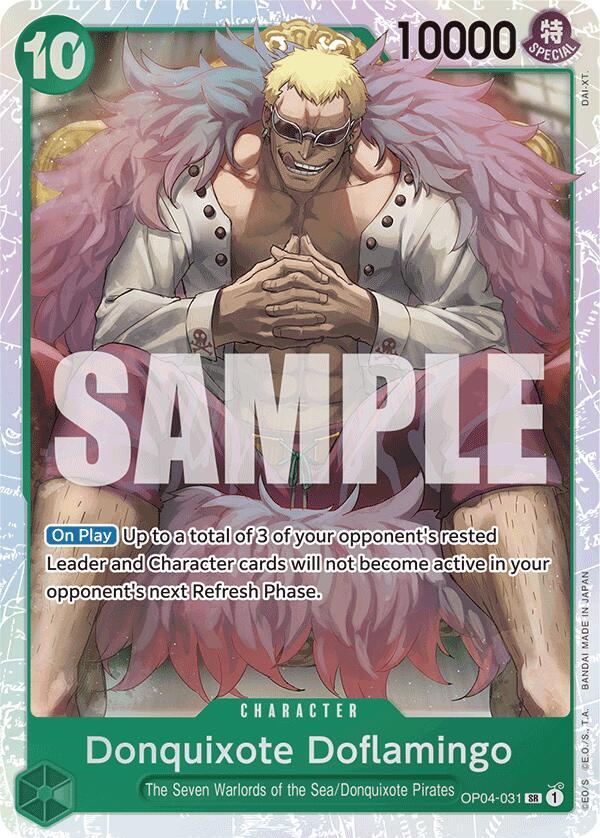 Donquixote Doflamingo (Reprint) OP04-031 Premium Booster -The Best- Card