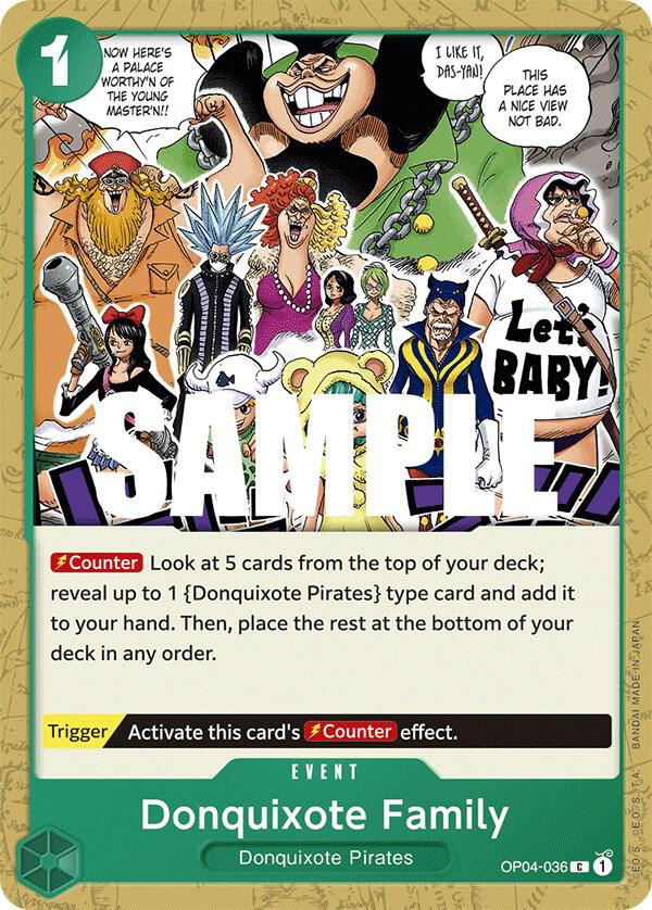 Donquixote Family OP04-036 Kingdoms of Intrigue Card