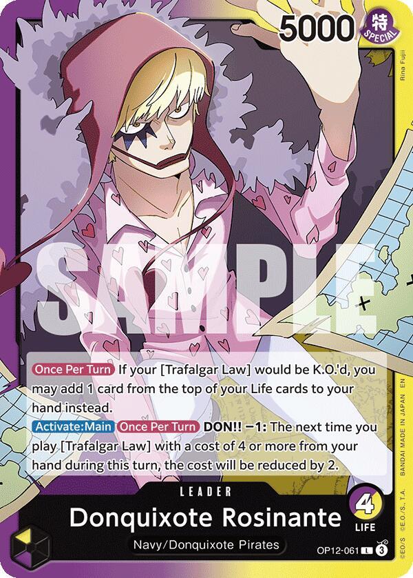 Donquixote Rosinante (061) OP12-061 Legacy of the Master Card