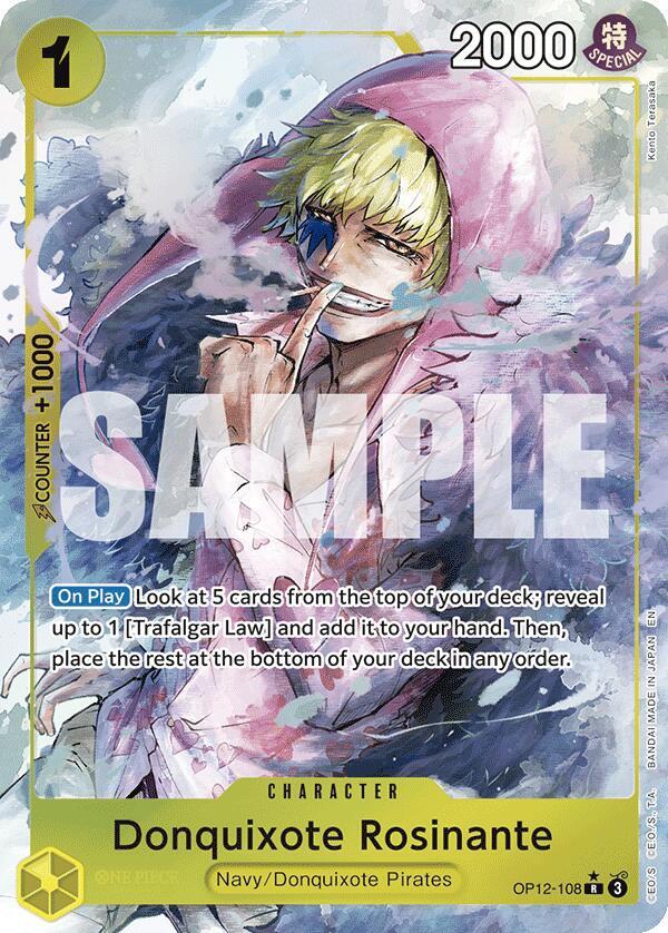Donquixote Rosinante (108) (Alternate Art) OP12-108 Legacy of the Master Card