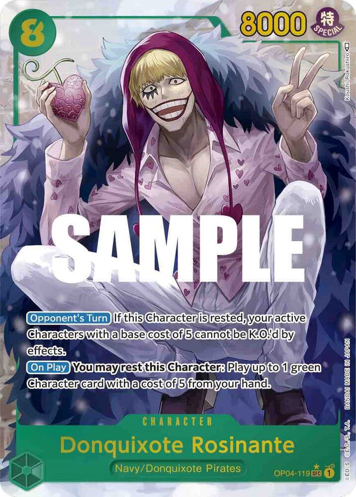 Donquixote Rosinante (Alternate Art) OP04-119 Kingdoms of Intrigue Card