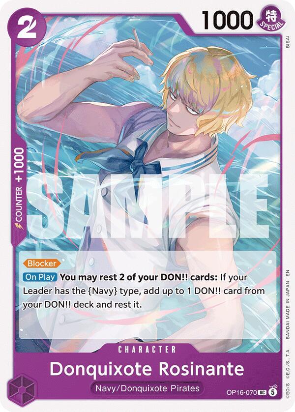 Donquixote Rosinante OP16-070 The Time of Battle Card