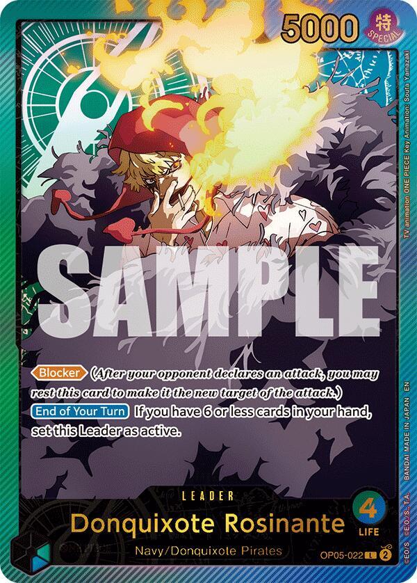 Donquixote Rosinante (SP) OP05-022 Extra Booster: Anime 25th Collection Card