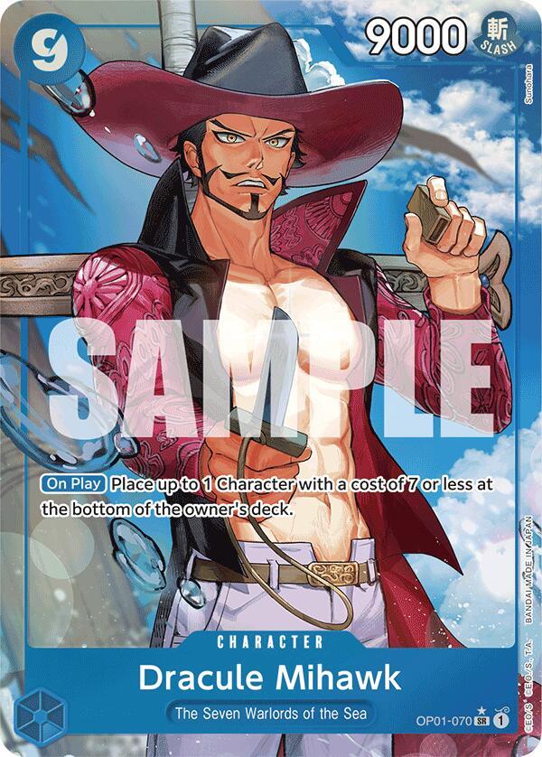 Dracule Mihawk (OP01-070) (Alternate Art) OP01-070 Premium Booster -The Best- Card