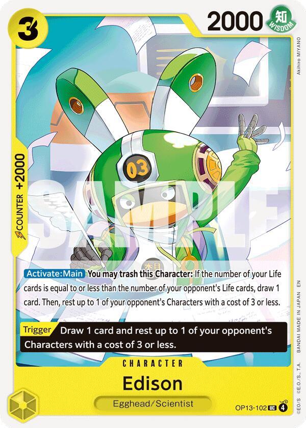 Edison OP13-102 Carrying On His Will Card