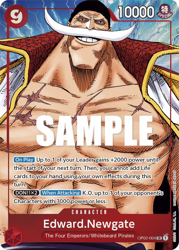 Edward.Newgate (004) (Alternate Art) OP02-004 Paramount War Card