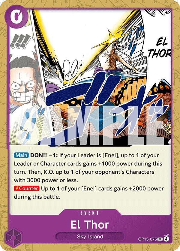 El Thor OP15-075 Adventure on Kami's Island Card