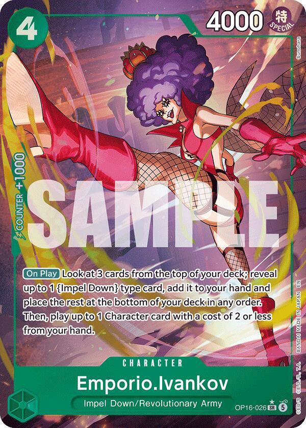 Emporio.Ivankov (026) (Alternate Art) OP16-026 The Time of Battle Card