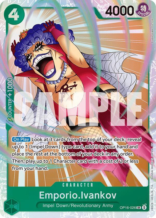 Emporio.Ivankov (026) OP16-026 The Time of Battle Card
