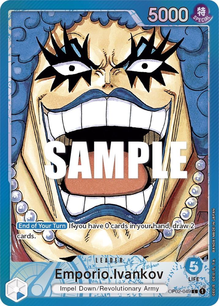 Emporio.Ivankov (049) (Alternate Art) OP02-049 Paramount War Card