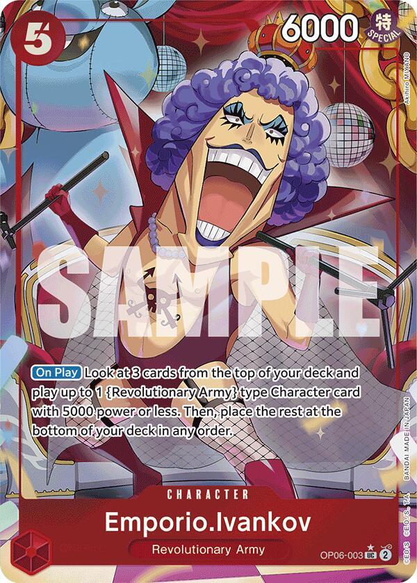 Emporio.Ivankov (Full Art) OP06-003 Premium Booster -The Best- Card