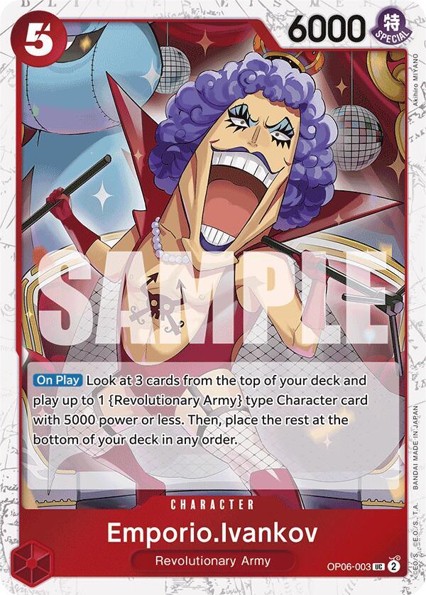 Emporio.Ivankov (Jolly Roger Foil) OP06-003 Premium Booster -The Best- Card