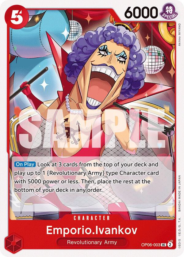 Emporio.Ivankov OP06-003 Wings of the Captain Card