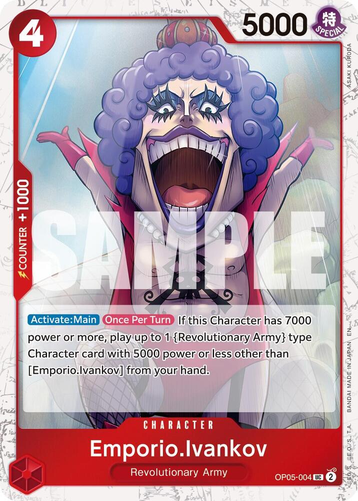 Emporio.Ivankov (Pirate Foil) OP05-004 Premium Booster -The Best- Vol. 2 Card