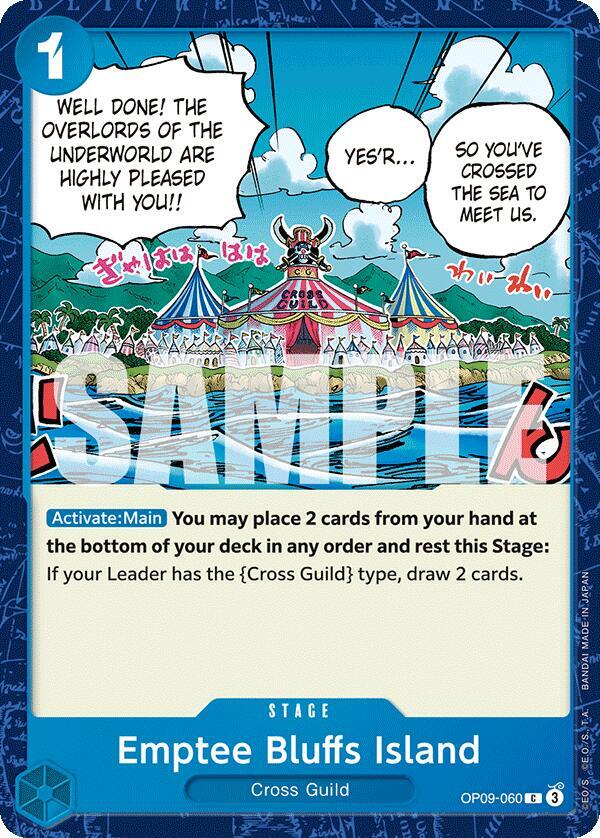 Emptee Bluffs Island OP09-060 Emperors in the New World Card