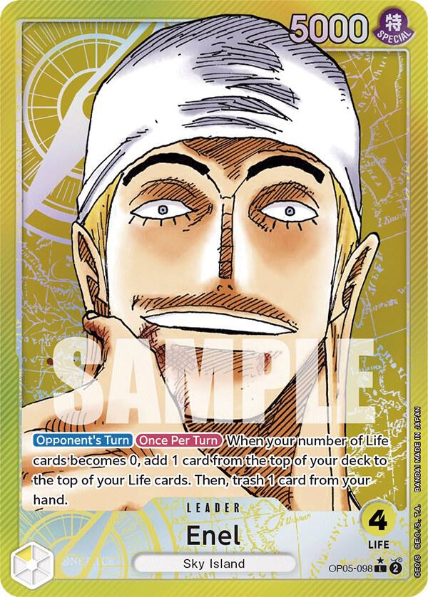 Enel (098) (Alternate Art) OP05-098 Awakening of the New Era Card