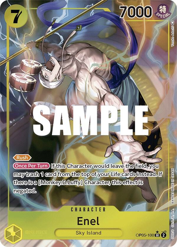 Enel (100) (Alternate Art) OP05-100 Awakening of the New Era Card
