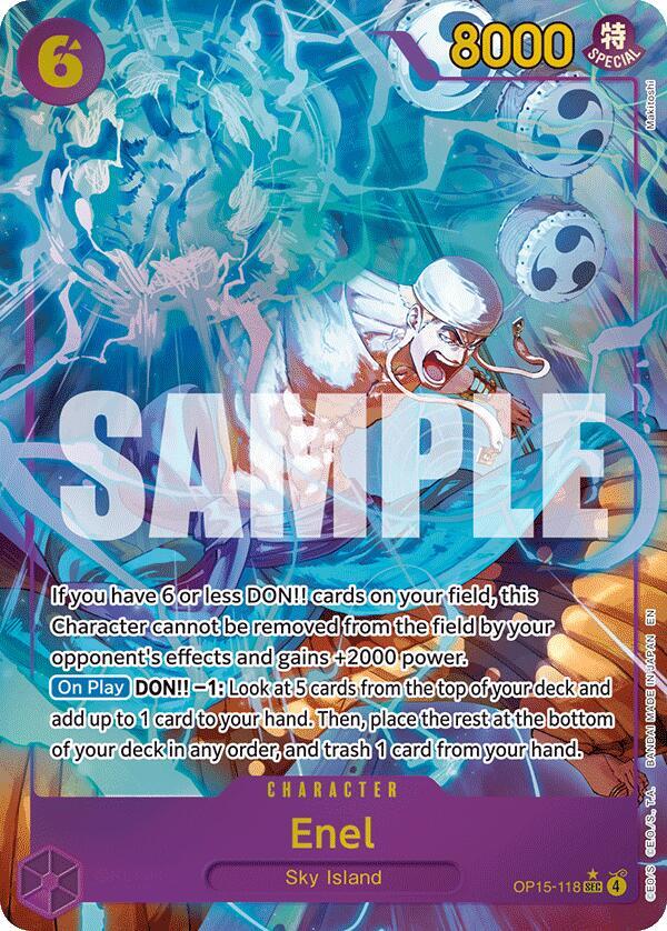 Enel (OP15-118) (Alternate Art) OP15-118 Adventure on Kami's Island Card
