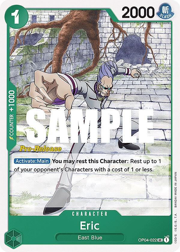 Eric OP04-022 Kingdoms of Intrigue Pre-Release Cards Card
