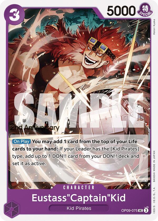 Eustass"Captain"Kid OP09-075 Emperors in the New World: 2nd Anniversary Tournament Cards Card