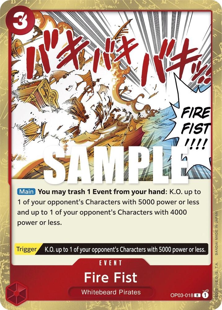 Fire Fist OP03-018 Pillars of Strength Card