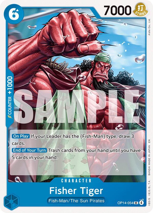 Fisher Tiger OP14-054 The Azure Sea's Seven Card