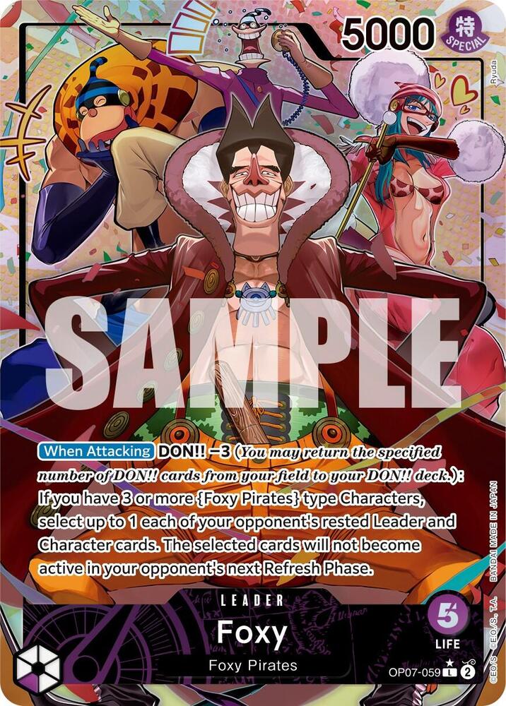 Foxy (059) (Parallel) OP07-059 500 Years in the Future Card