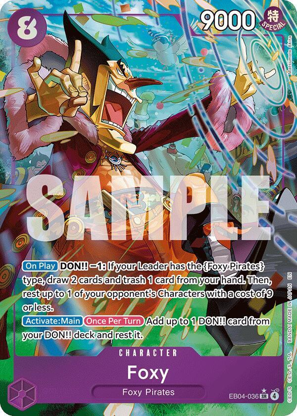 Foxy (Alternate Art) EB04-036 The Azure Sea's Seven Card