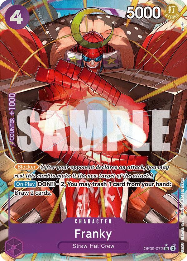 Franky (Parallel) OP09-072 Emperors in the New World Card