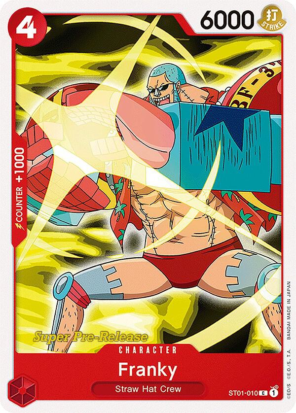 Franky ST01-010 Super Pre-Release Starter Deck 1: Straw Hat Crew Card