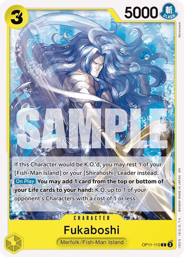 Fukaboshi OP11-110 A Fist of Divine Speed Card