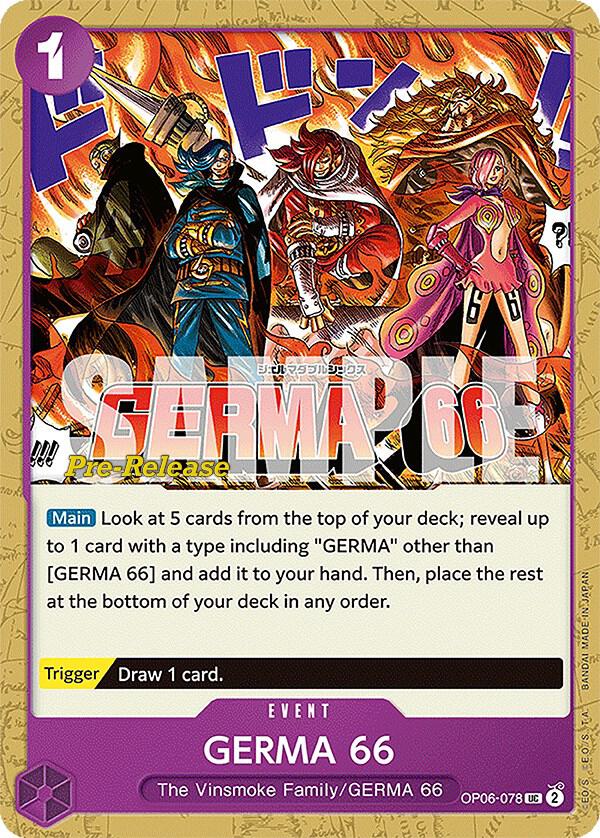 GERMA 66 OP06-078 Wings of the Captain Pre-Release Cards Card