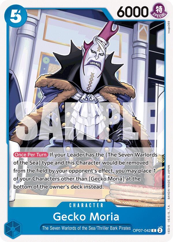 Gecko Moria (042) OP07-042 500 Years in the Future Card
