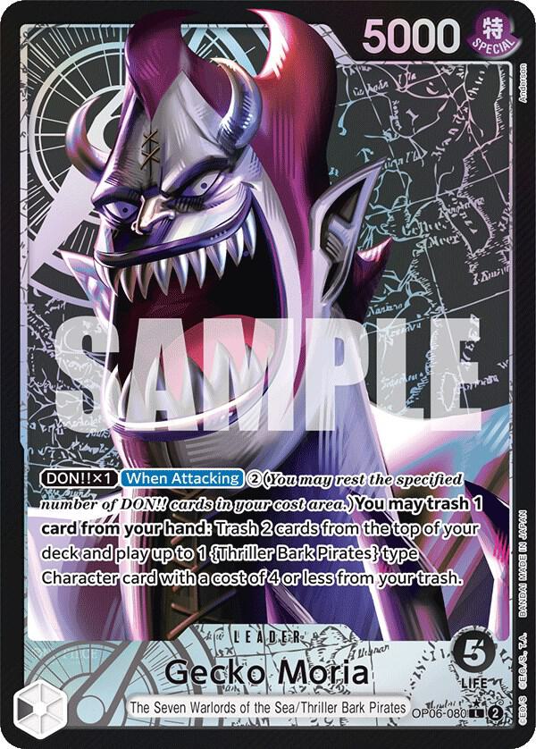 Gecko Moria (080) (Alternate Art) OP06-080 Wings of the Captain Card