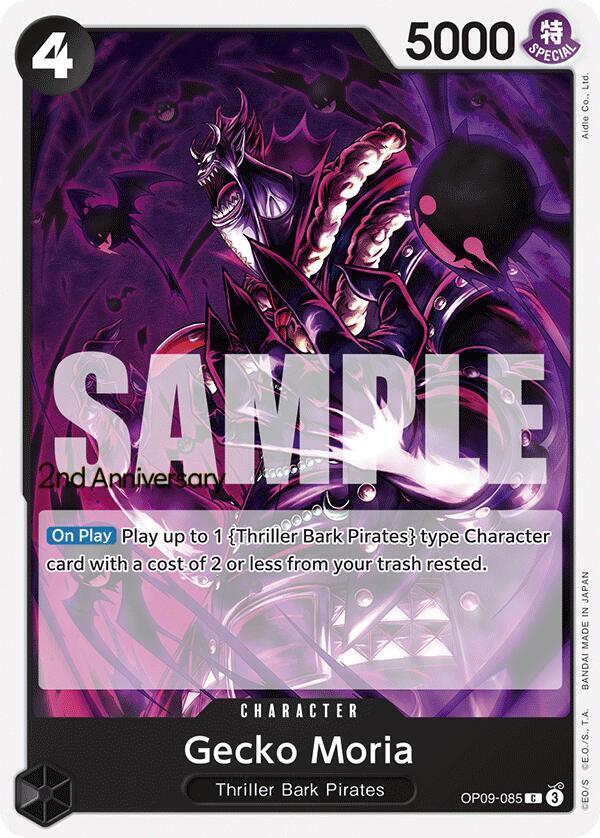 Gecko Moria OP09-085 Emperors in the New World: 2nd Anniversary Tournament Cards Card