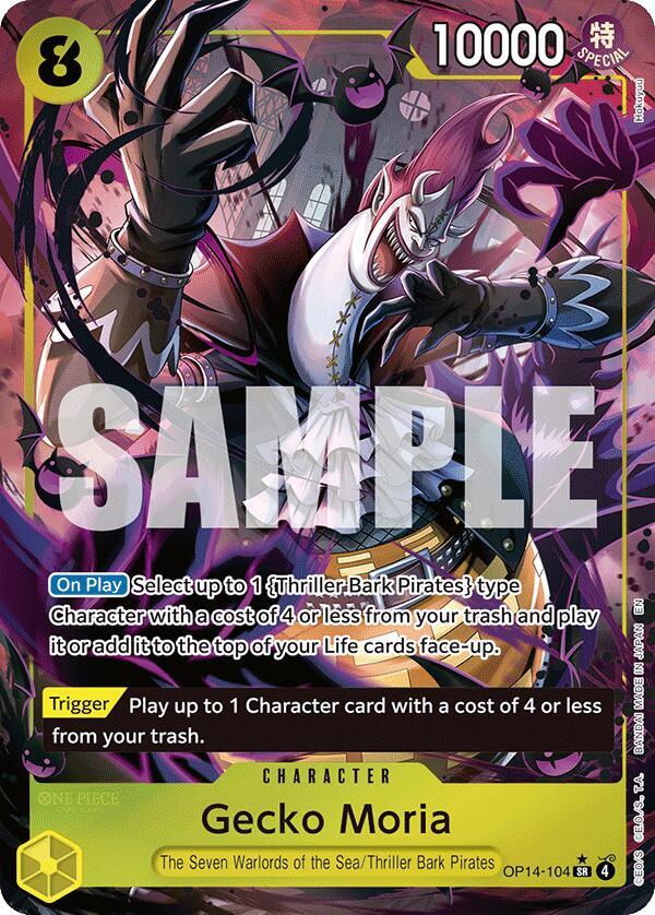 Gecko Moria - OP14-104 (Alternate Art) OP14-104 The Azure Sea's Seven Card