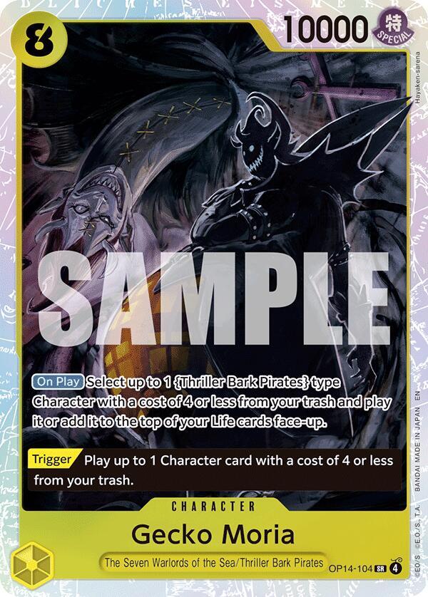 Gecko Moria - OP14-104 OP14-104 The Azure Sea's Seven Card