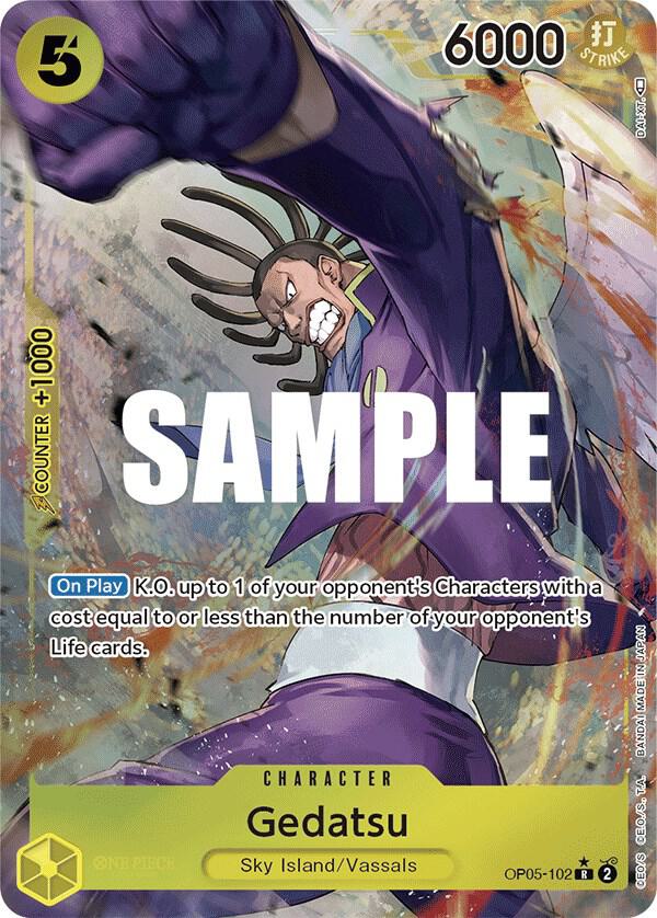 Gedatsu (Alternate Art) OP05-102 Awakening of the New Era Card