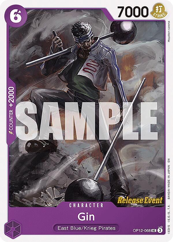 Gin OP12-068 Legacy of the Master Release Event Cards Card