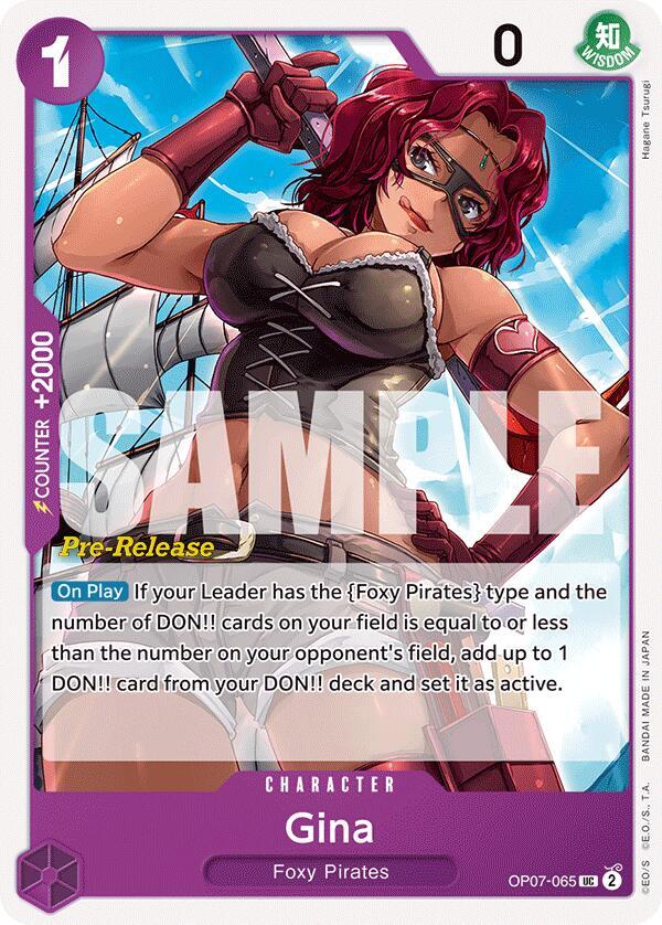 Gina OP07-065 500 Years in the Future Pre-Release Cards Card