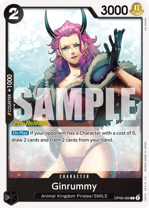 Ginrummy OP08-086 Two Legends Pre-Release Cards Card