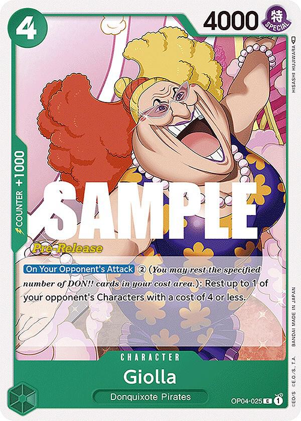 Giolla OP04-025 Kingdoms of Intrigue Pre-Release Cards Card