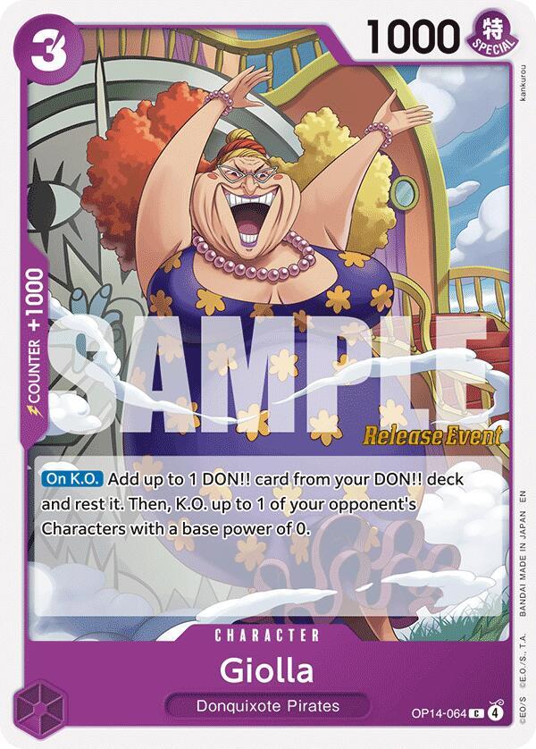 Giolla OP14-064 The Azure Sea's Seven Release Event Cards Card
