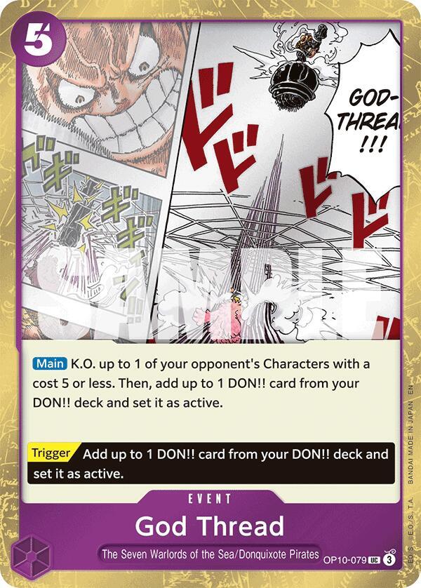 God Thread (Pirate Foil) OP10-079 Premium Booster -The Best- Vol. 2 Card