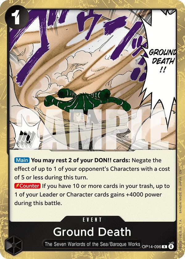 Ground Death OP14-096 The Azure Sea's Seven Card