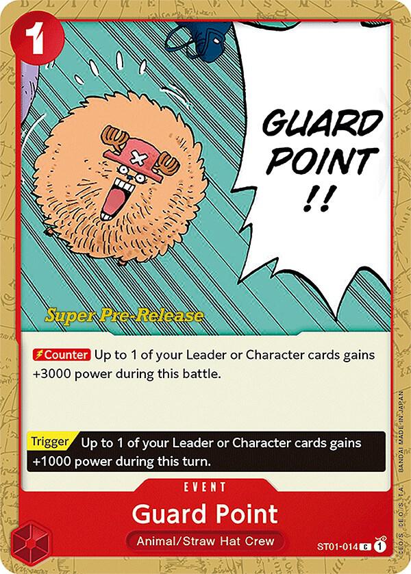 Guard Point ST01-014 Super Pre-Release Starter Deck 1: Straw Hat Crew Card
