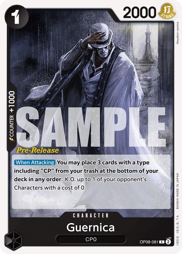 Guernica OP08-081 Two Legends Pre-Release Cards Card